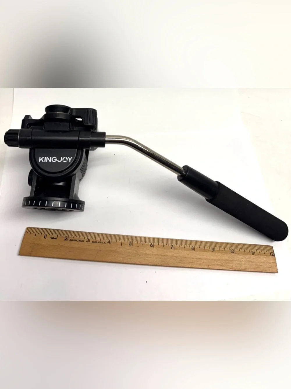 Kingjoy VT-1510 Fluid Tripod Head w/ Quick Release, Pan & Tilt for Videography